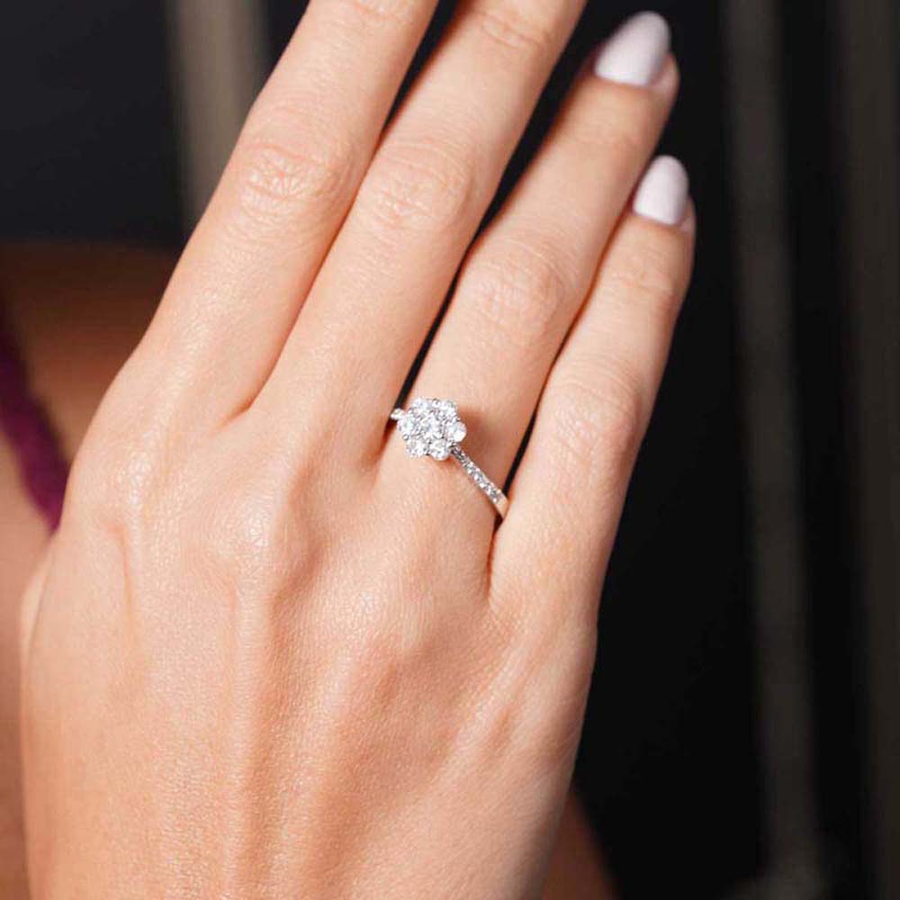 0.59 Karat Pırlanta Koronet Yüzük - YZCR1001-5