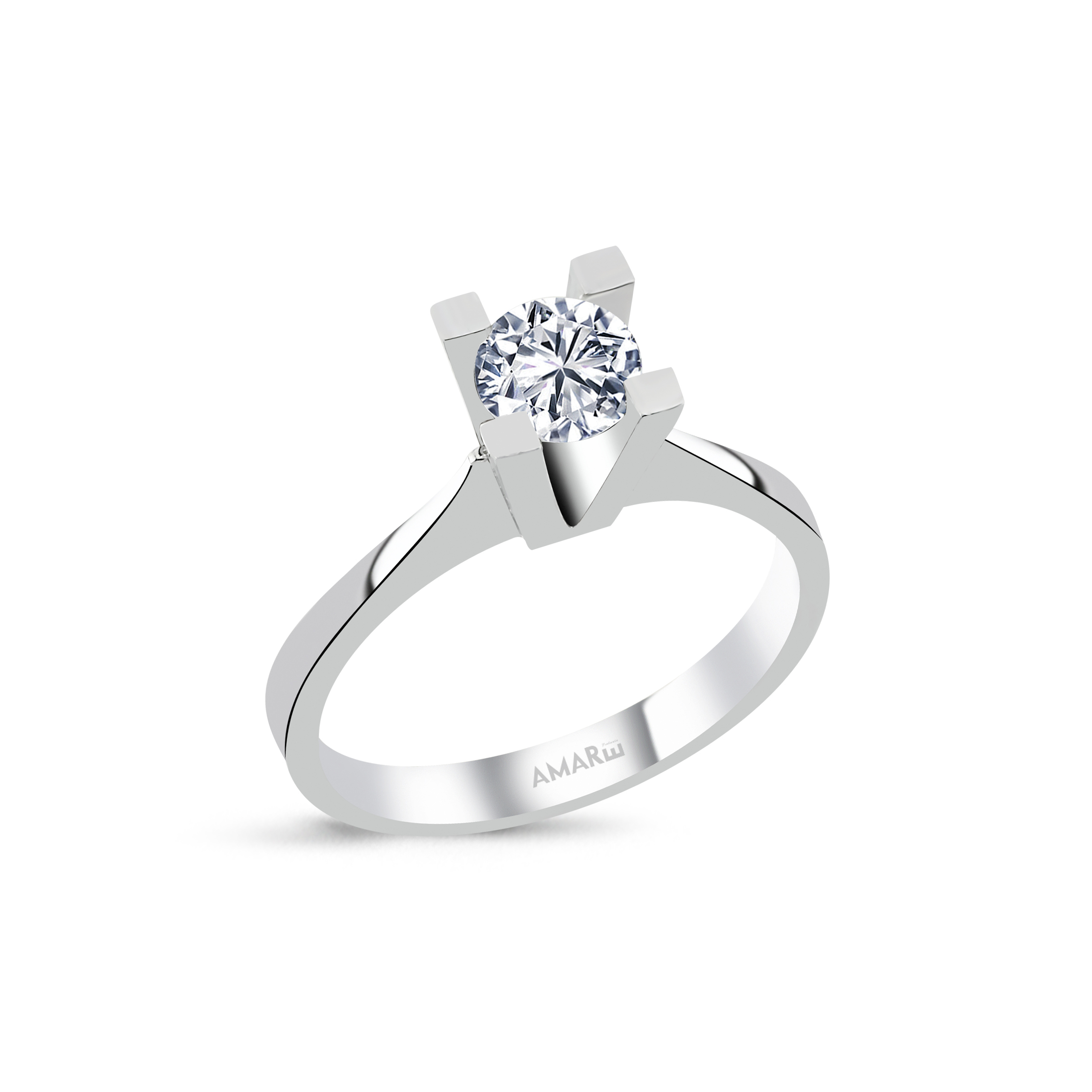 0.60 Karat G Renk Hrd Sertifikali Tektaş Yüzük