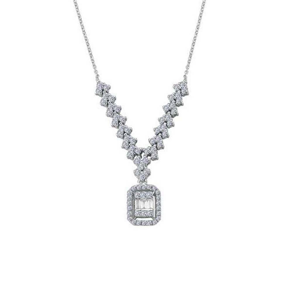 0,61 Karat Baget Pırlanta Kolye - BGKL4096