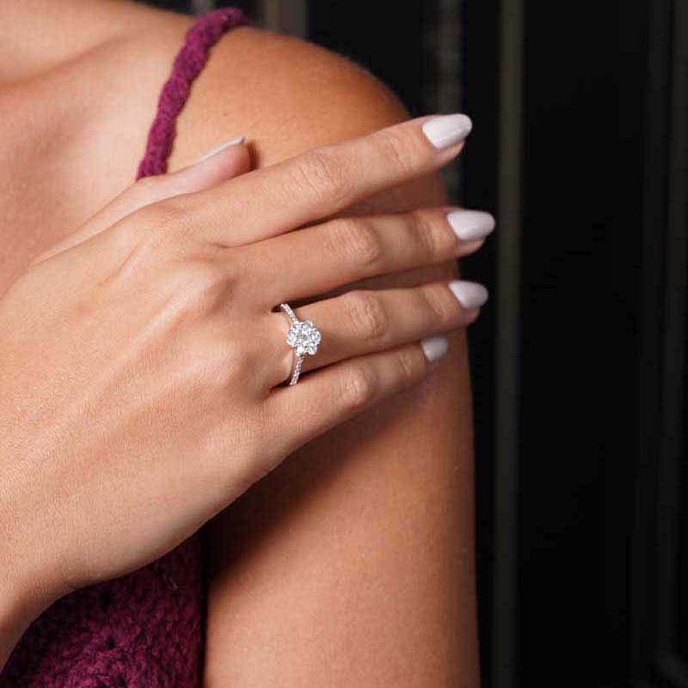 0.65 Karat Pırlanta Koronet Yüzük - YZCR1001-6