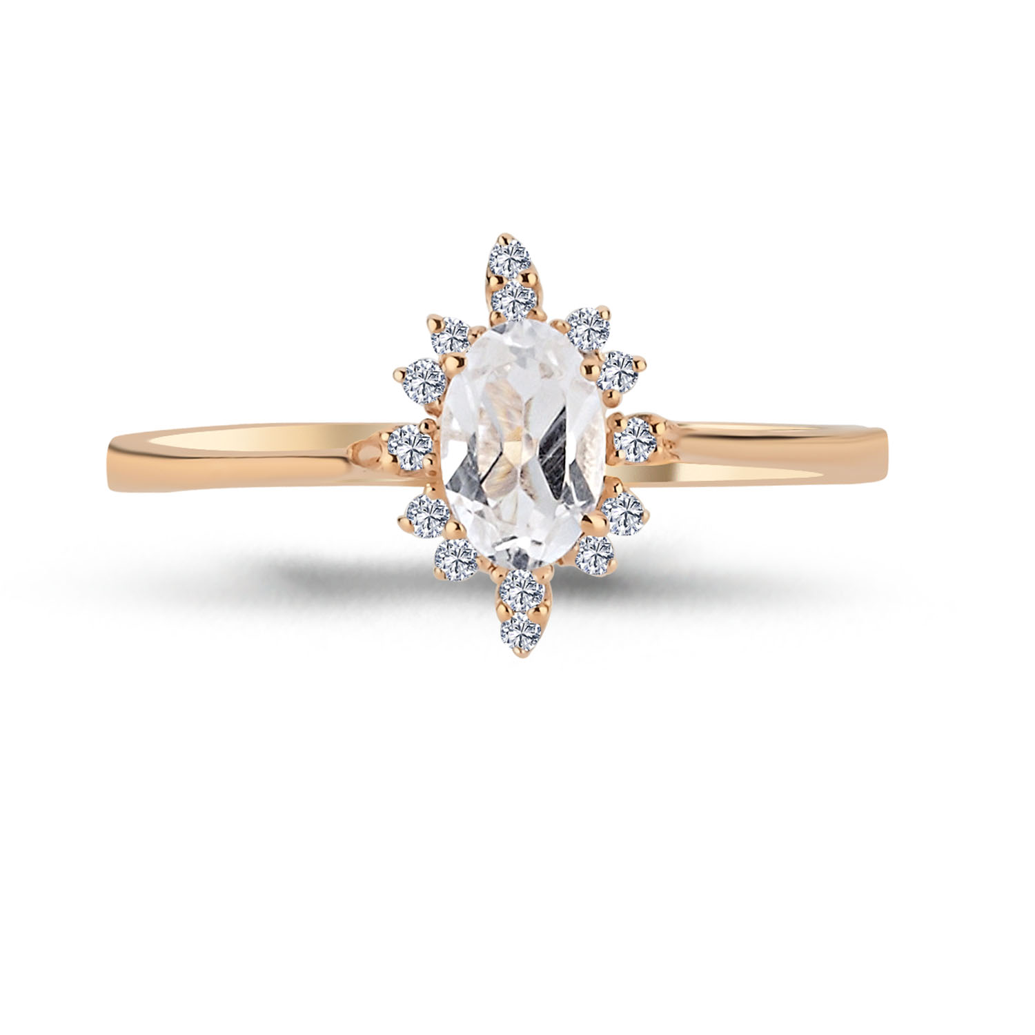 0.70 Karat Pırlantalı Lotus Vintage Yüzük - VNGYZR5012-2