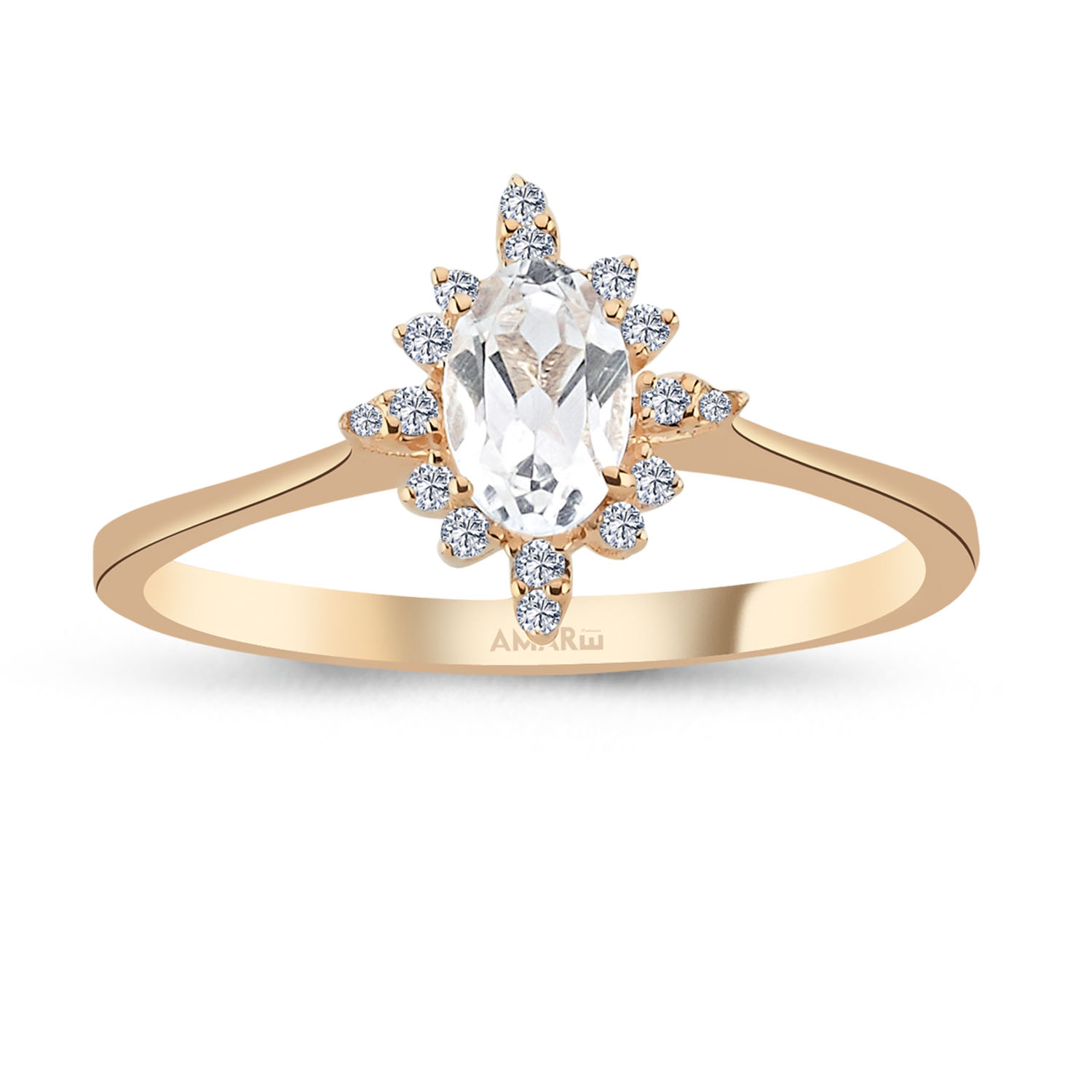 0.70 Karat Pırlantalı Lotus Vintage Yüzük - VNGYZR5012-2