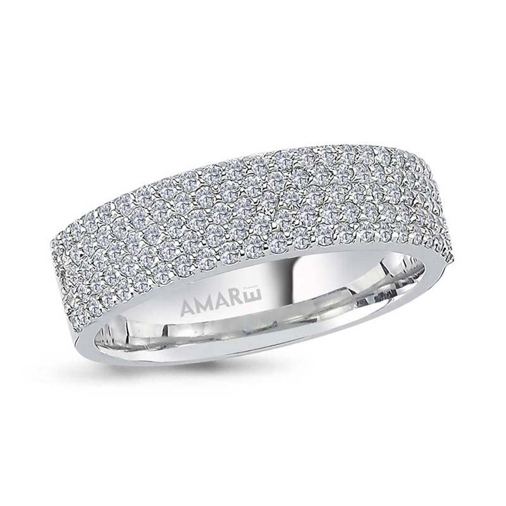 0.79 Karat Pırlanta Yarım Tur Yüzük - YRTR00103