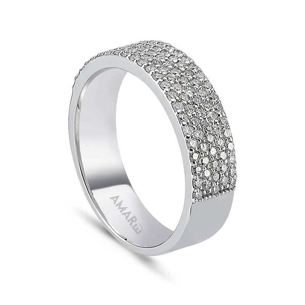 0.79 Karat Pırlanta Yarım Tur Yüzük - YRTR00103