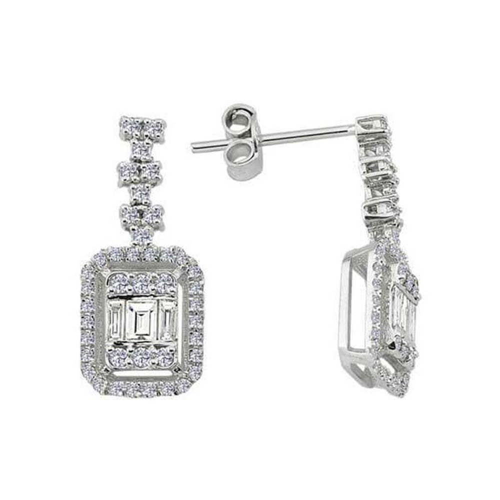 Baget Küpe 0,87 Karat Baget Pırlanta Küpe - BGKP4157