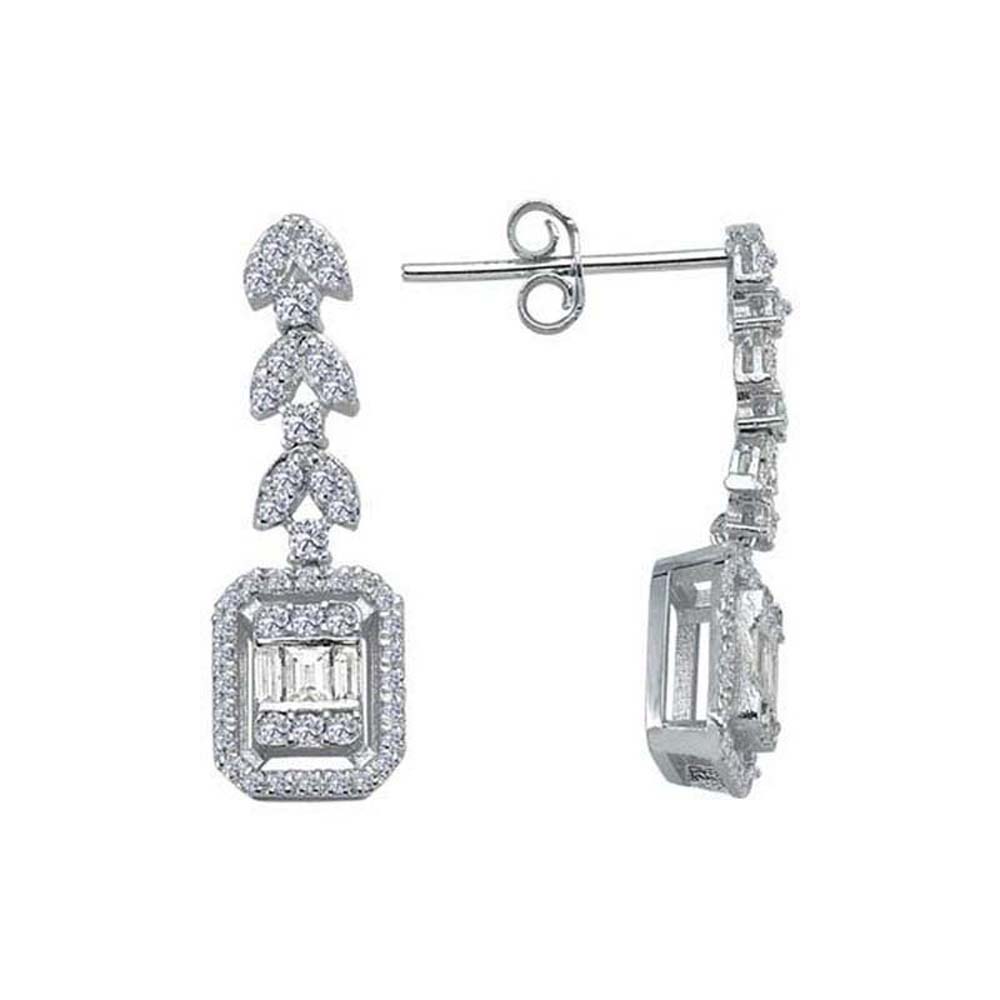 Baget Küpe 0,90 Karat Baget Pırlanta Küpe - BGKP4156