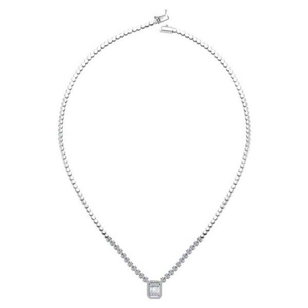 0,92 Karat Baget Pırlanta Gerdanlık - B004136