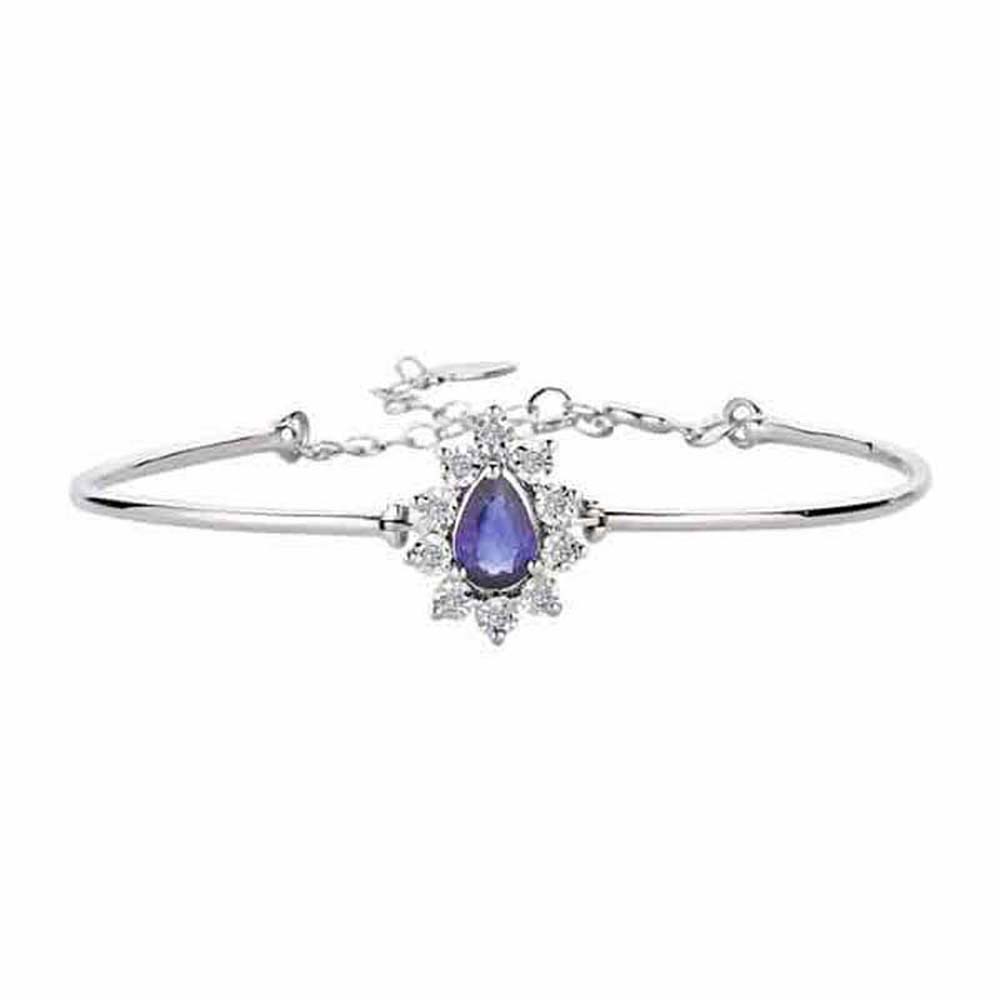 0,96 Karat Safirli Pırlanta Bileklik - B004245