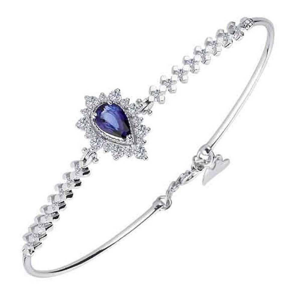 1,24 Karat Safirli Pırlanta Bileklik - B004254