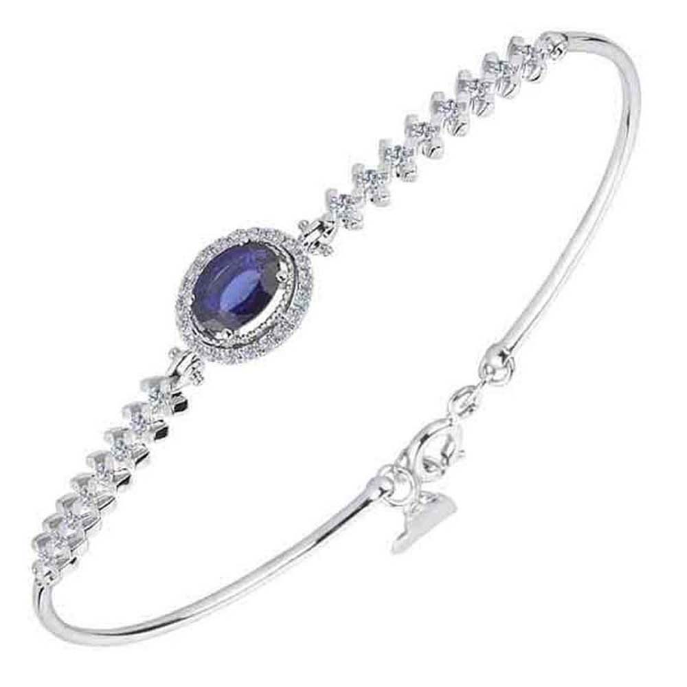 1,25 Karat Safirli Pırlanta Bileklik - B004247