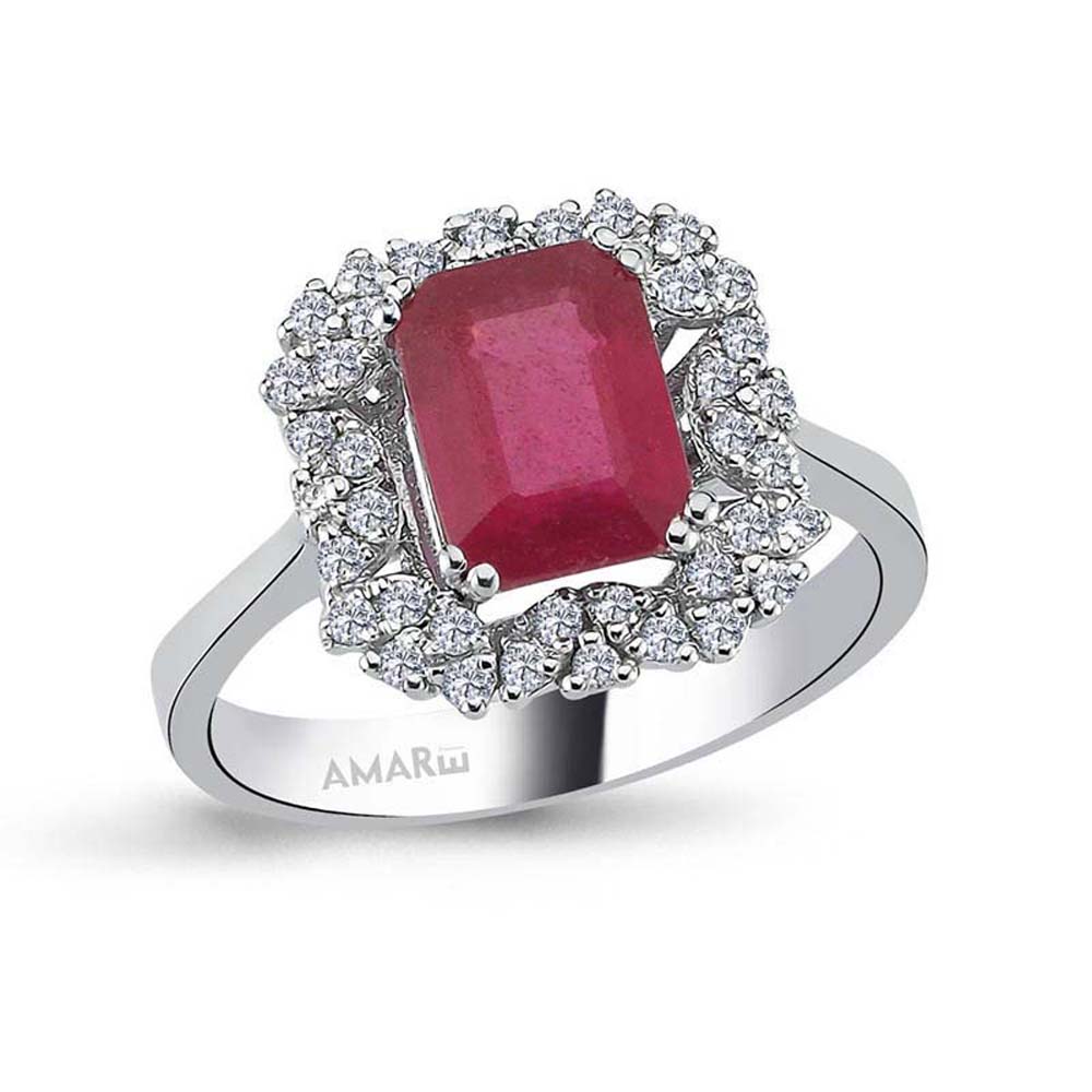 2.03 Karat Pırlantalı Yakut Yüzük - B007268