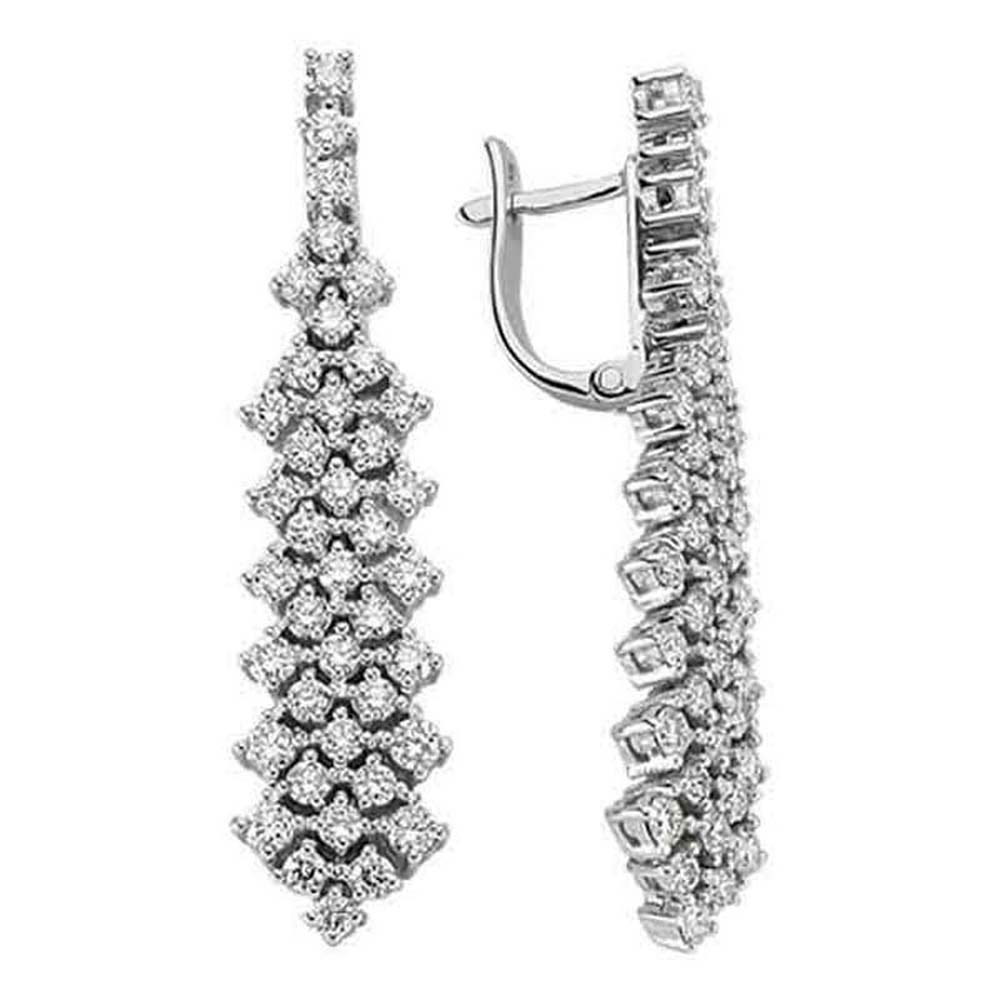 2,41 Karat Fantezi Pırlanta Küpe - B004185